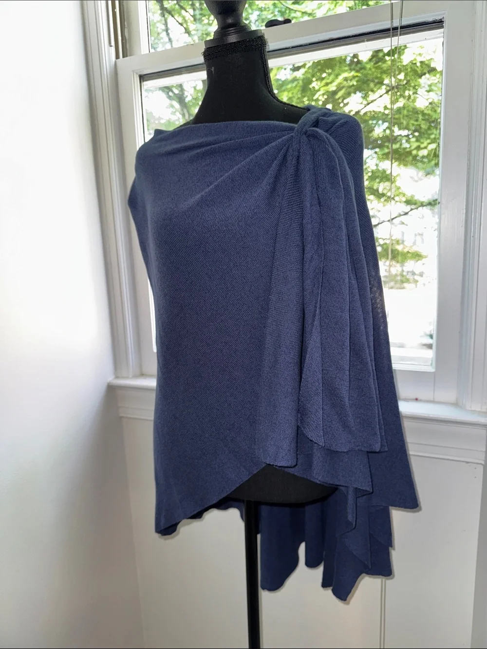 Parkhurst Slate Blue Wrap Poncho